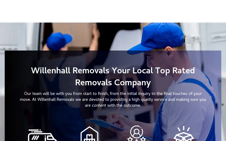 Screenshot of willenhallremovals.co.uk