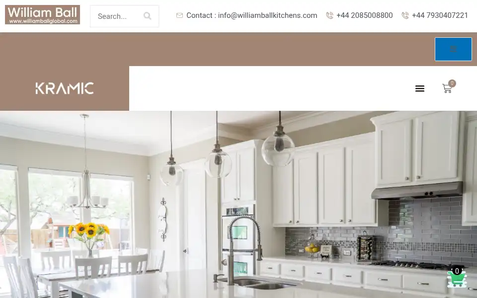 Screenshot of williamballkitchens.com