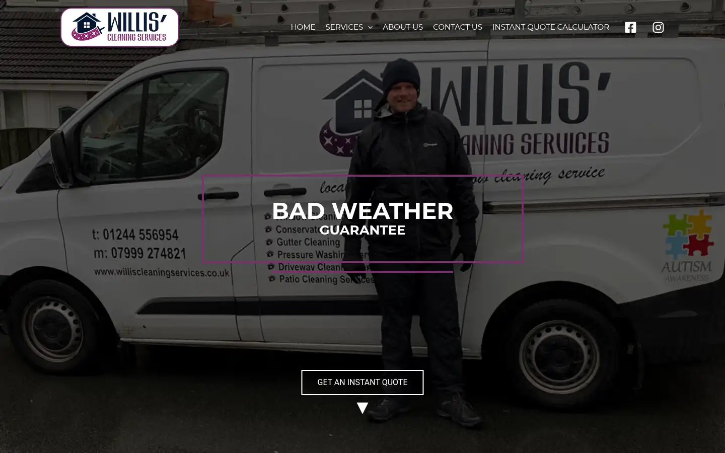 Screenshot of williscleaningservices.co.uk