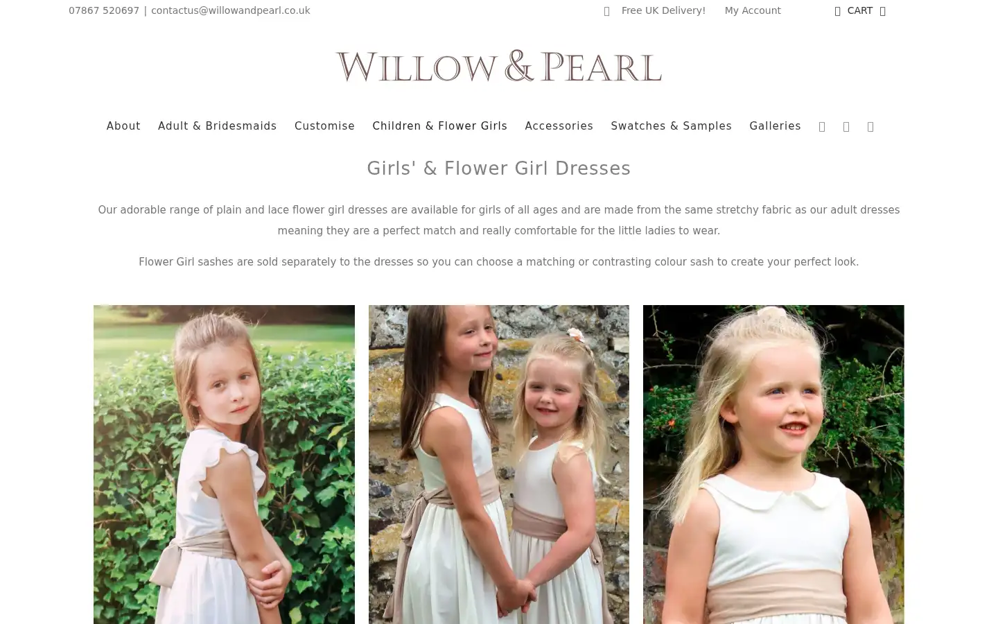 Screenshot of willowandpearl.co.uk