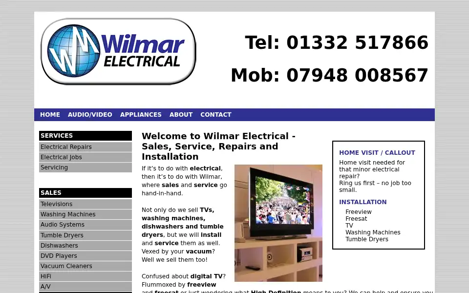 Screenshot of wilmar.co.uk