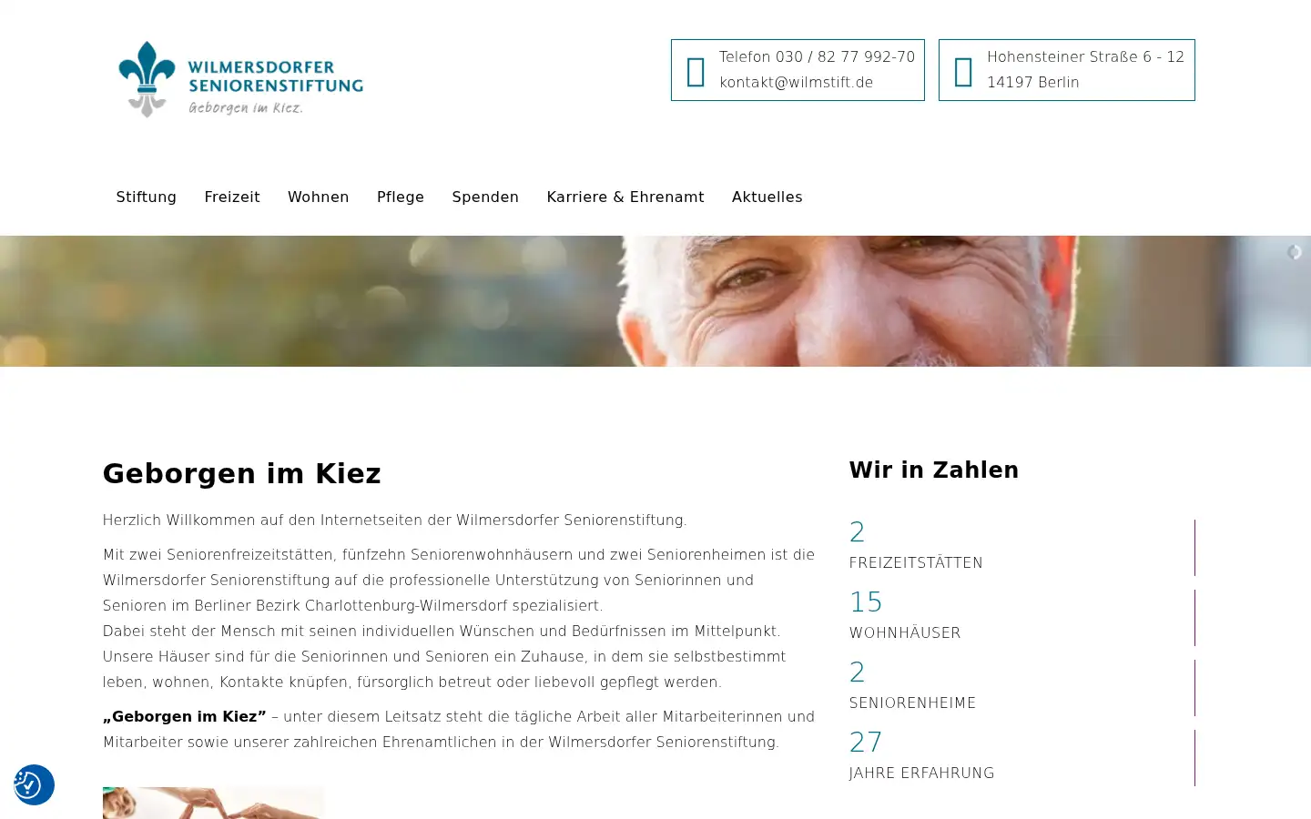 Screenshot of wilmersdorfer-seniorenstiftung.de