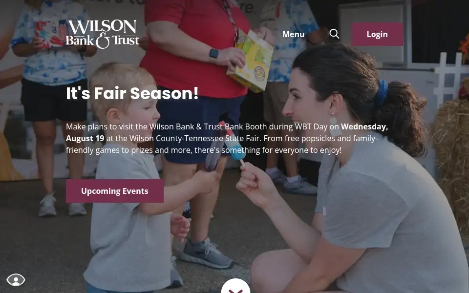 Screenshot of wilsonbank.com