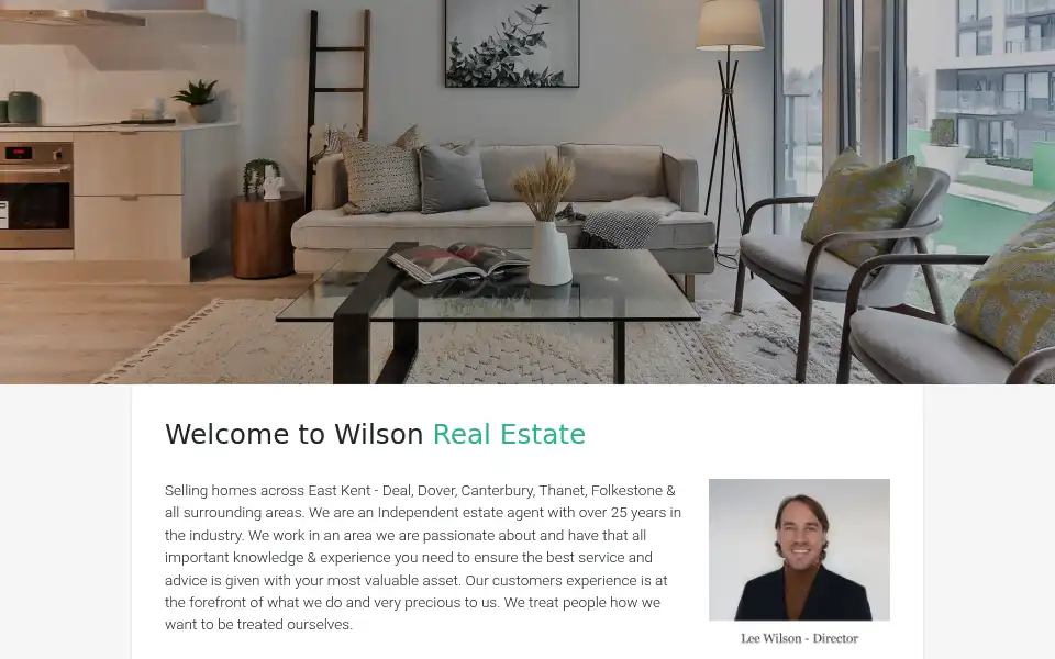 Screenshot of wilsonrealestate.co.uk