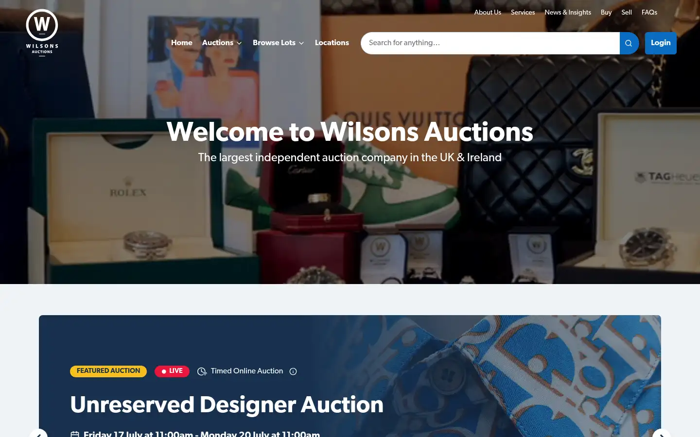 Screenshot of wilsonsauctions.com