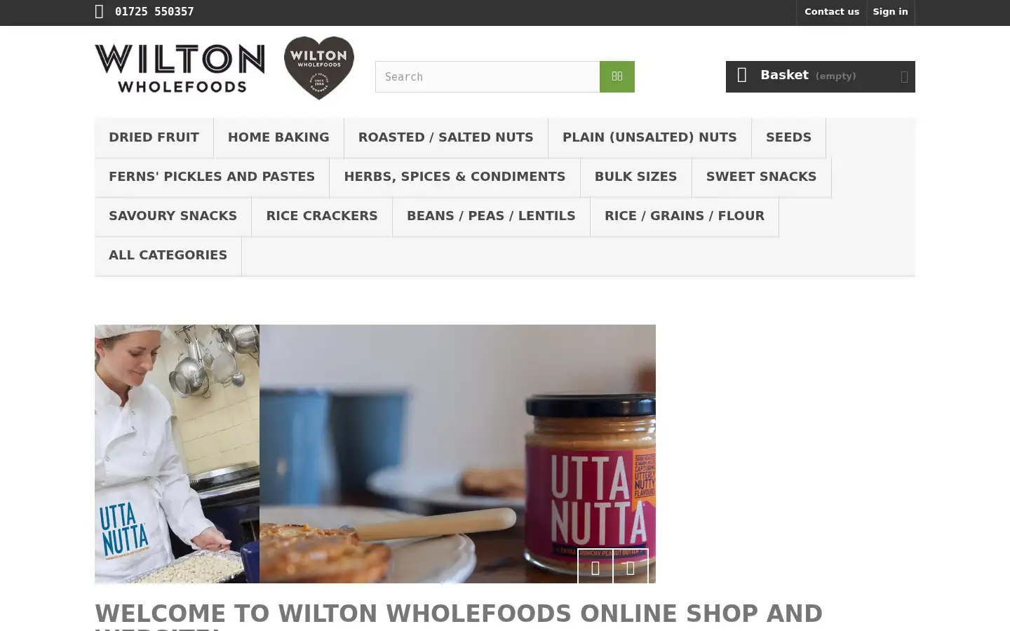 Screenshot of wiltonwholefoods.com