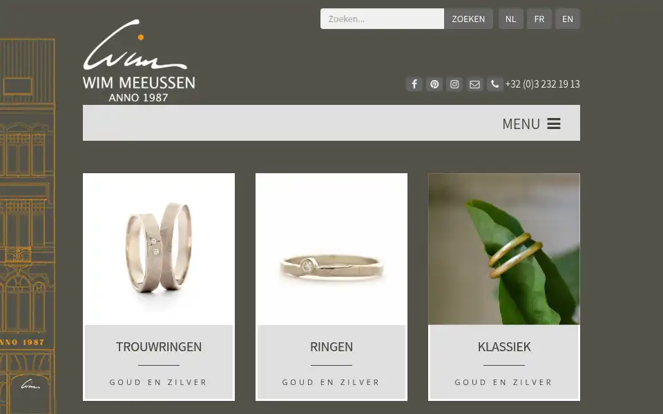 Screenshot of wimmeeussen.be