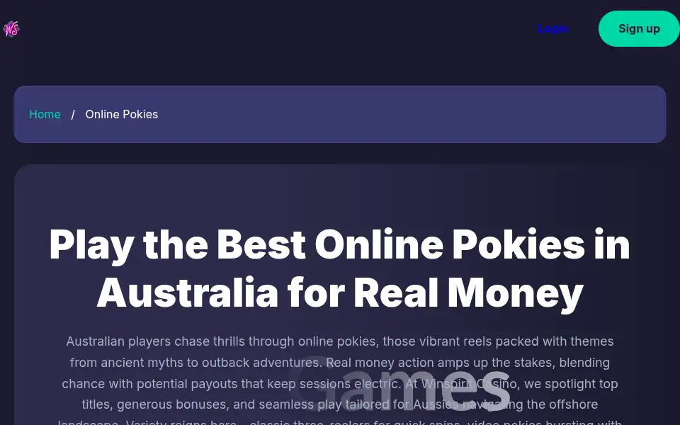 Screenshot of win-spirit-casino-aus.com