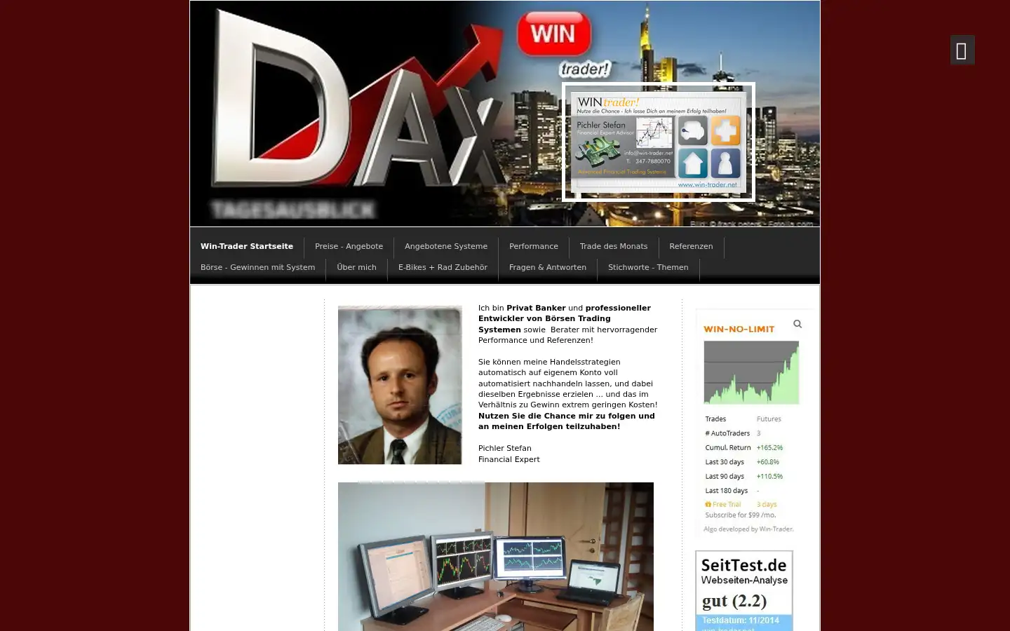 Screenshot of win-trader.net