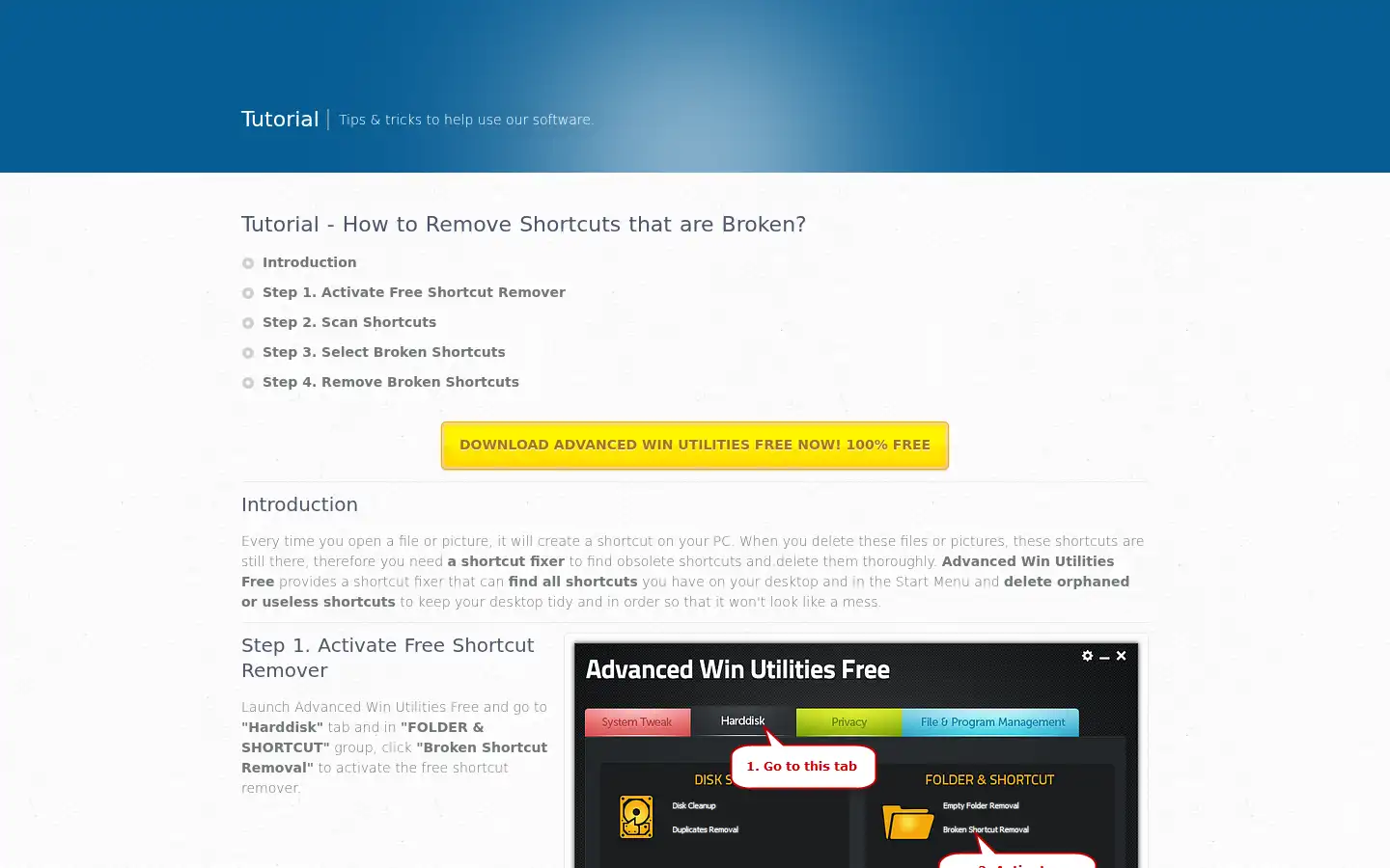 Screenshot of win-utilities.net