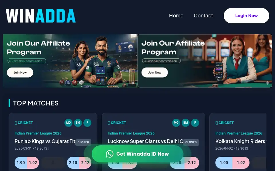 Screenshot of winaddaonline.net