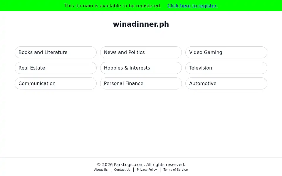 Screenshot of winadinner.ph