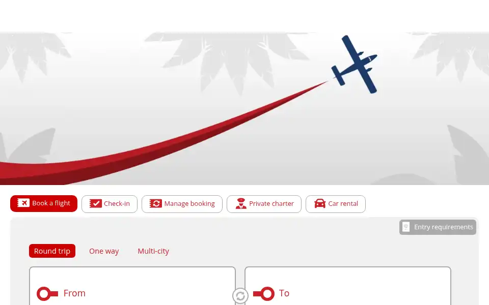 Screenshot of winair.sx