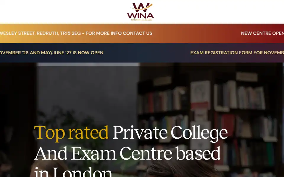 Screenshot of winatutors.co.uk
