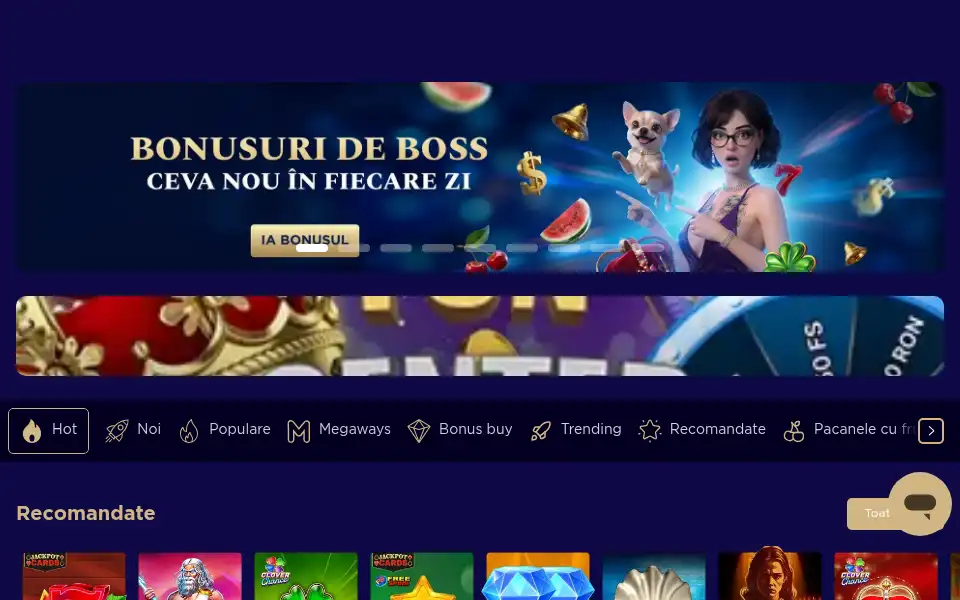 Screenshot of winboss.ro