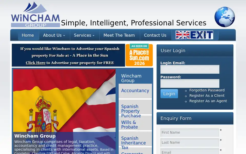 Screenshot of wincham.com