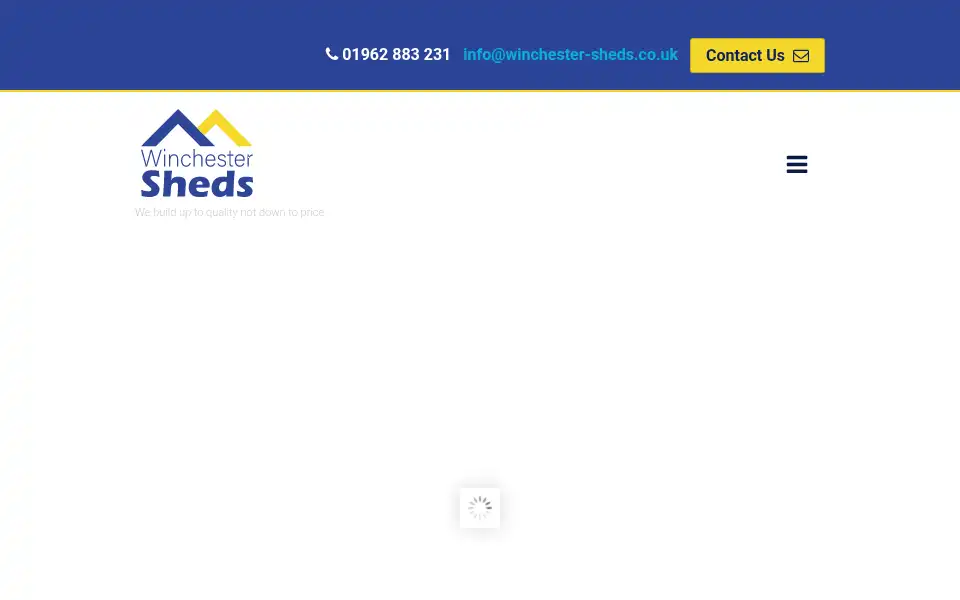 Screenshot of winchester-sheds.co.uk