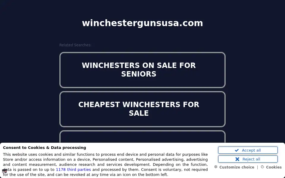 Screenshot of winchestergunsusa.com