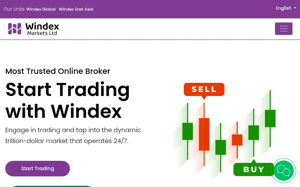 Screenshot of windexmarkets.com