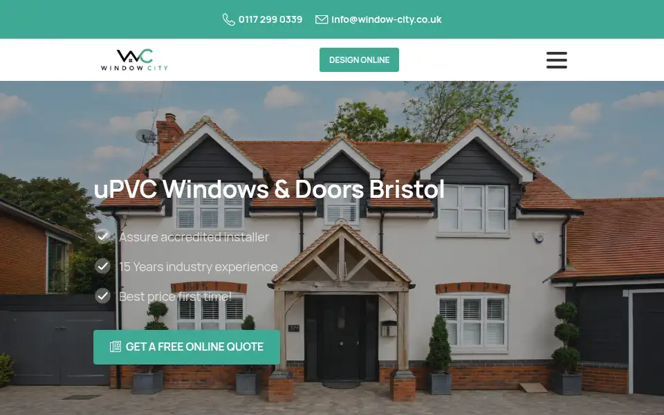 Screenshot of window-city.co.uk