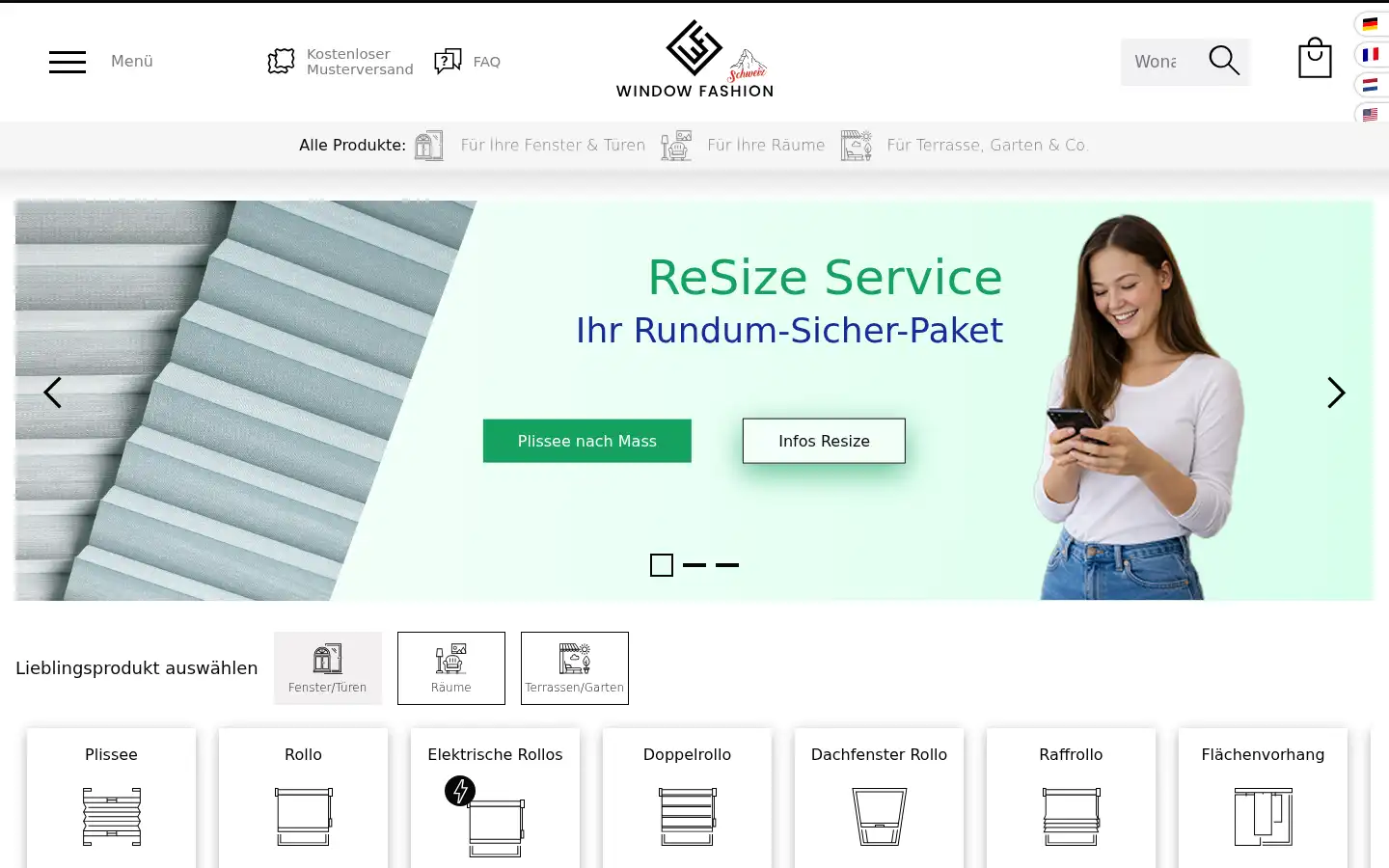 Screenshot of window-fashion.ch