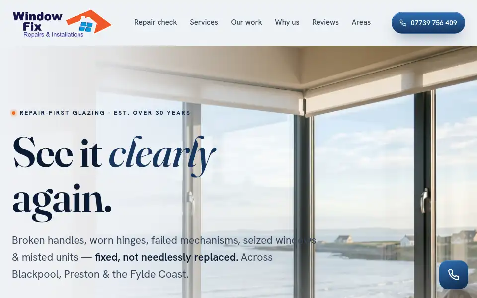 Screenshot of windowfixblackpool.co.uk