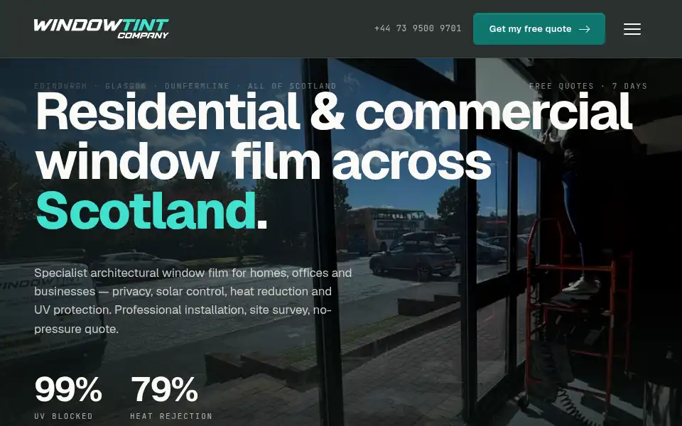 Screenshot of windowtintcompany.co.uk