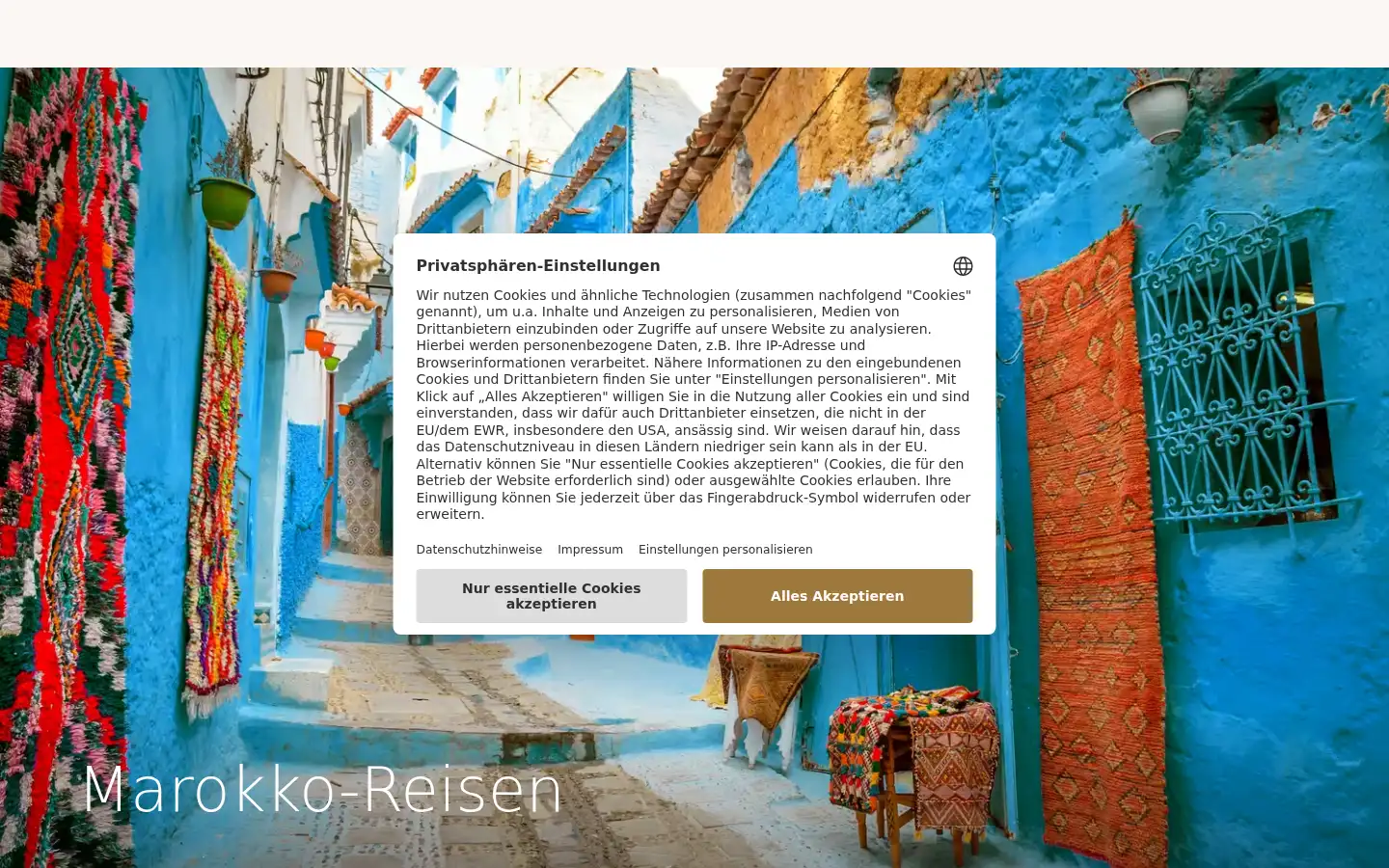 Screenshot of windrose.de