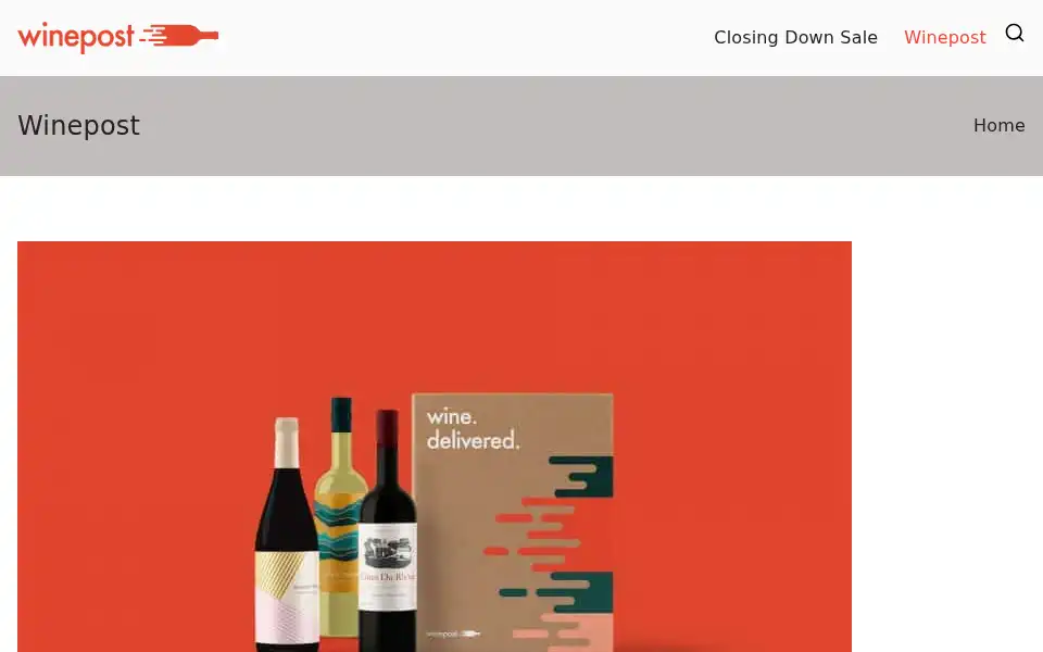 Screenshot of winepost.co.uk