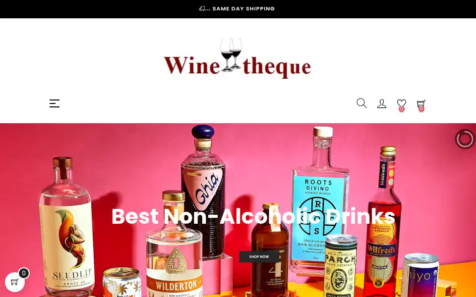 Screenshot of winetheque.com