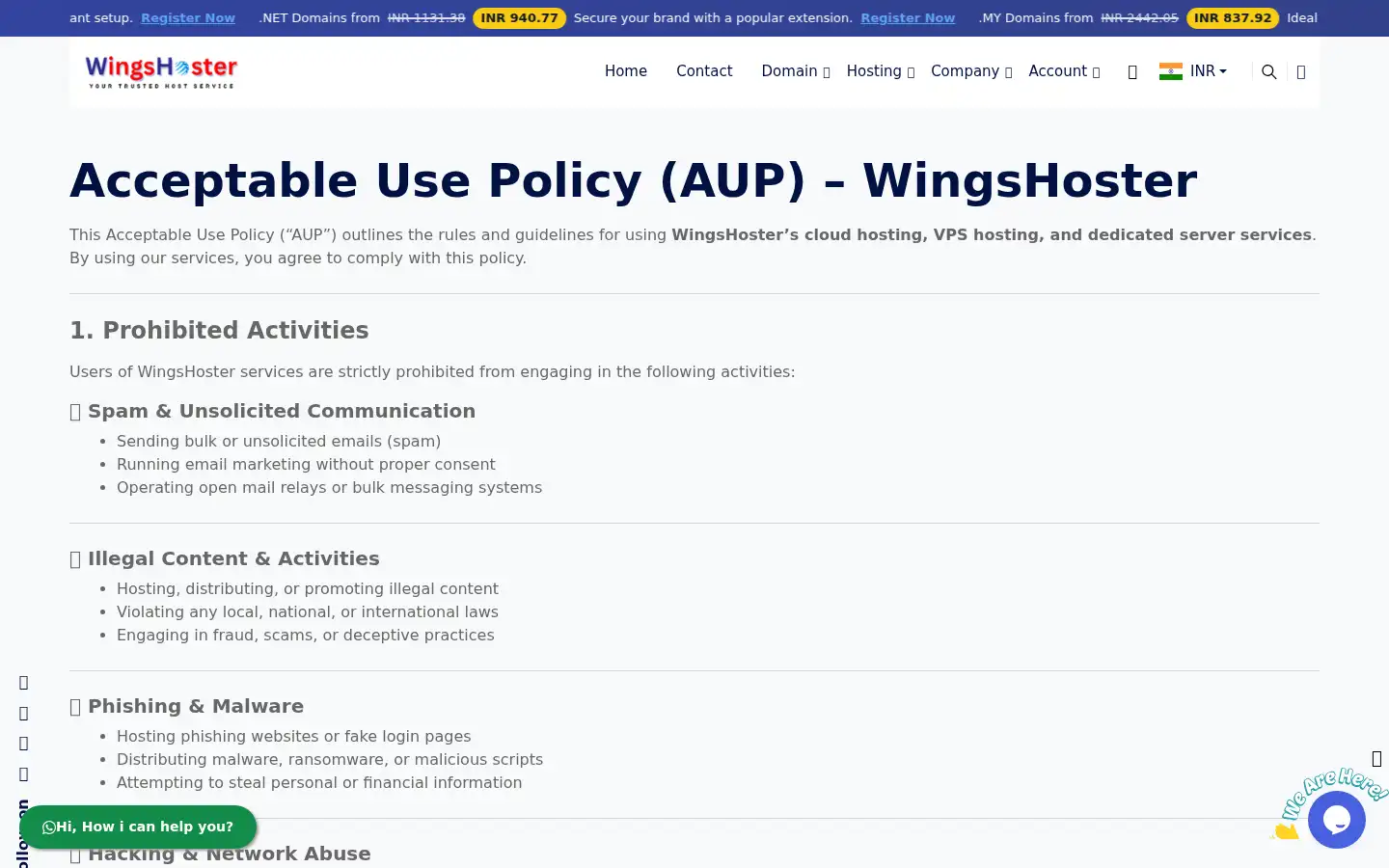 Screenshot of wingshoster.com