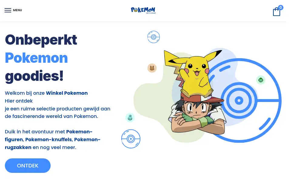 Screenshot of winkel-pokemon.nl