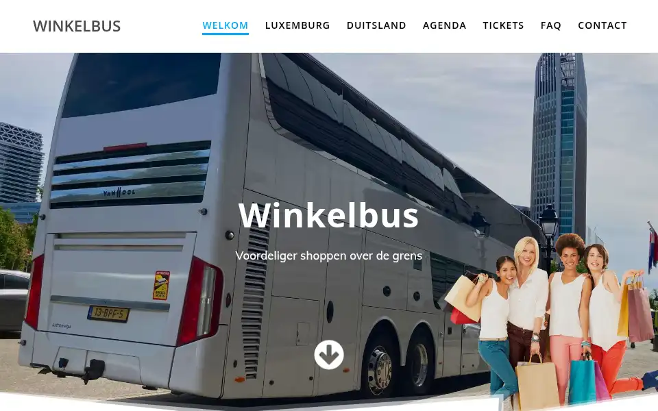 Screenshot of winkelbus.nl