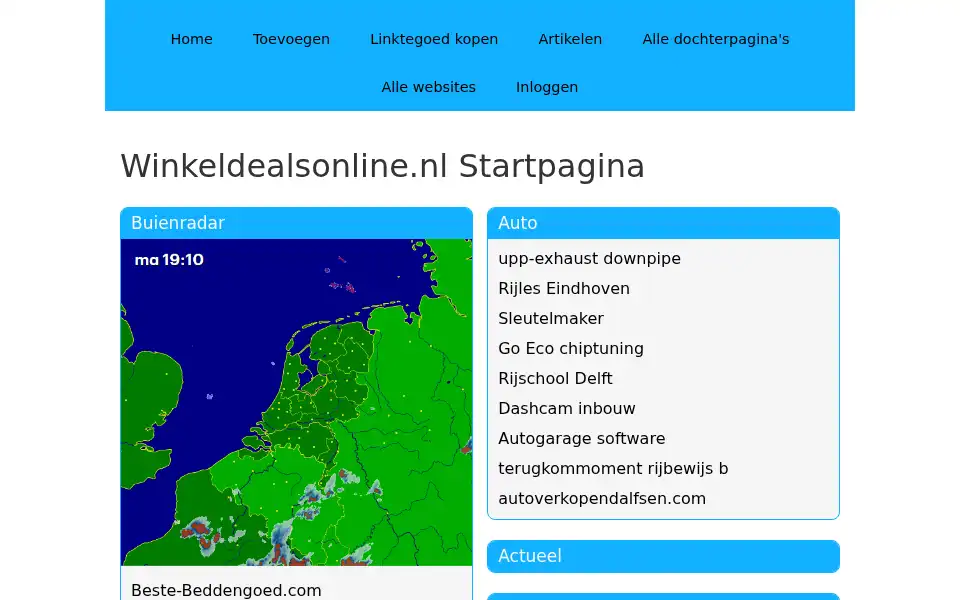 Screenshot of winkeldealsonline.nl