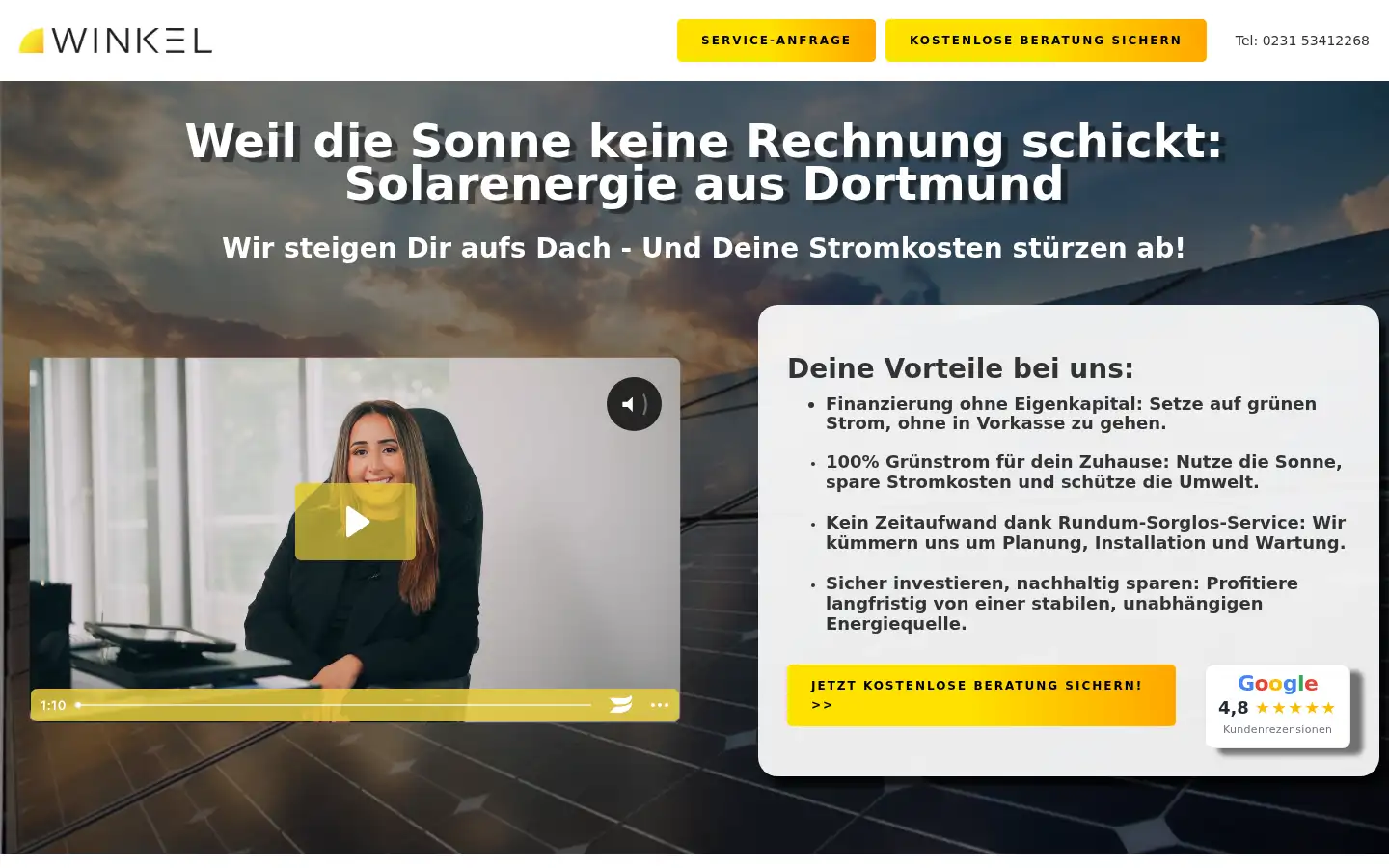 Screenshot of winkelenergie.de