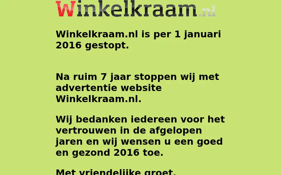 Screenshot of winkelkraam.nl