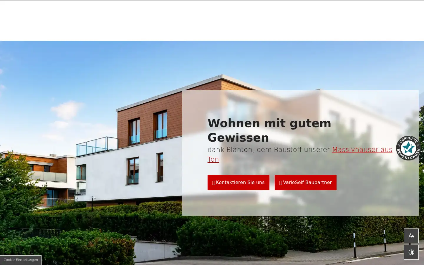 Screenshot of winklermassivhaus.de