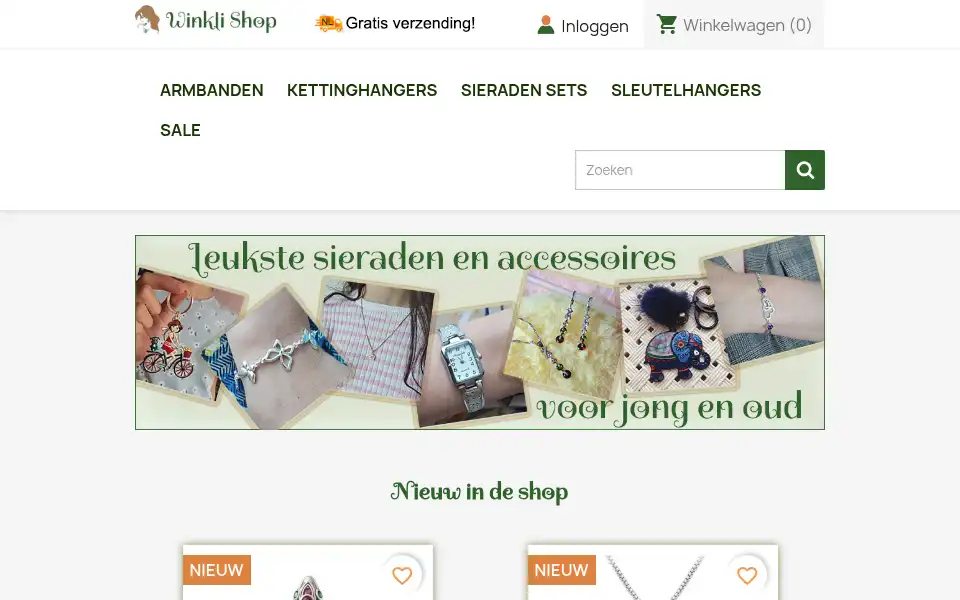 Screenshot of winkli.nl