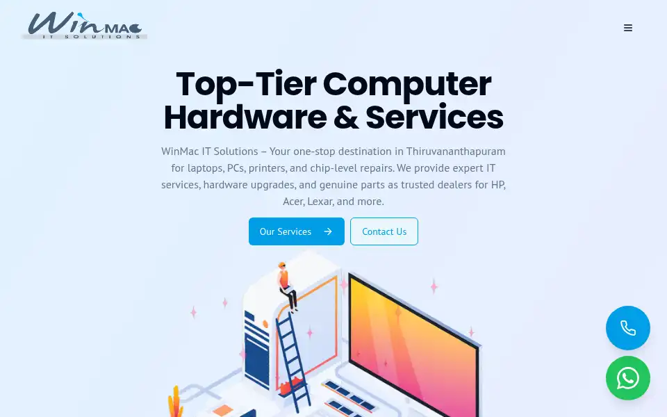 Screenshot of winmacitsolutions.co.in
