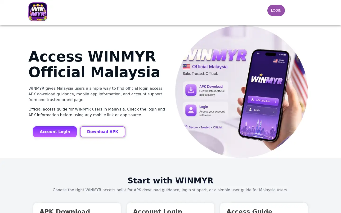 Screenshot of winmyr.com.my
