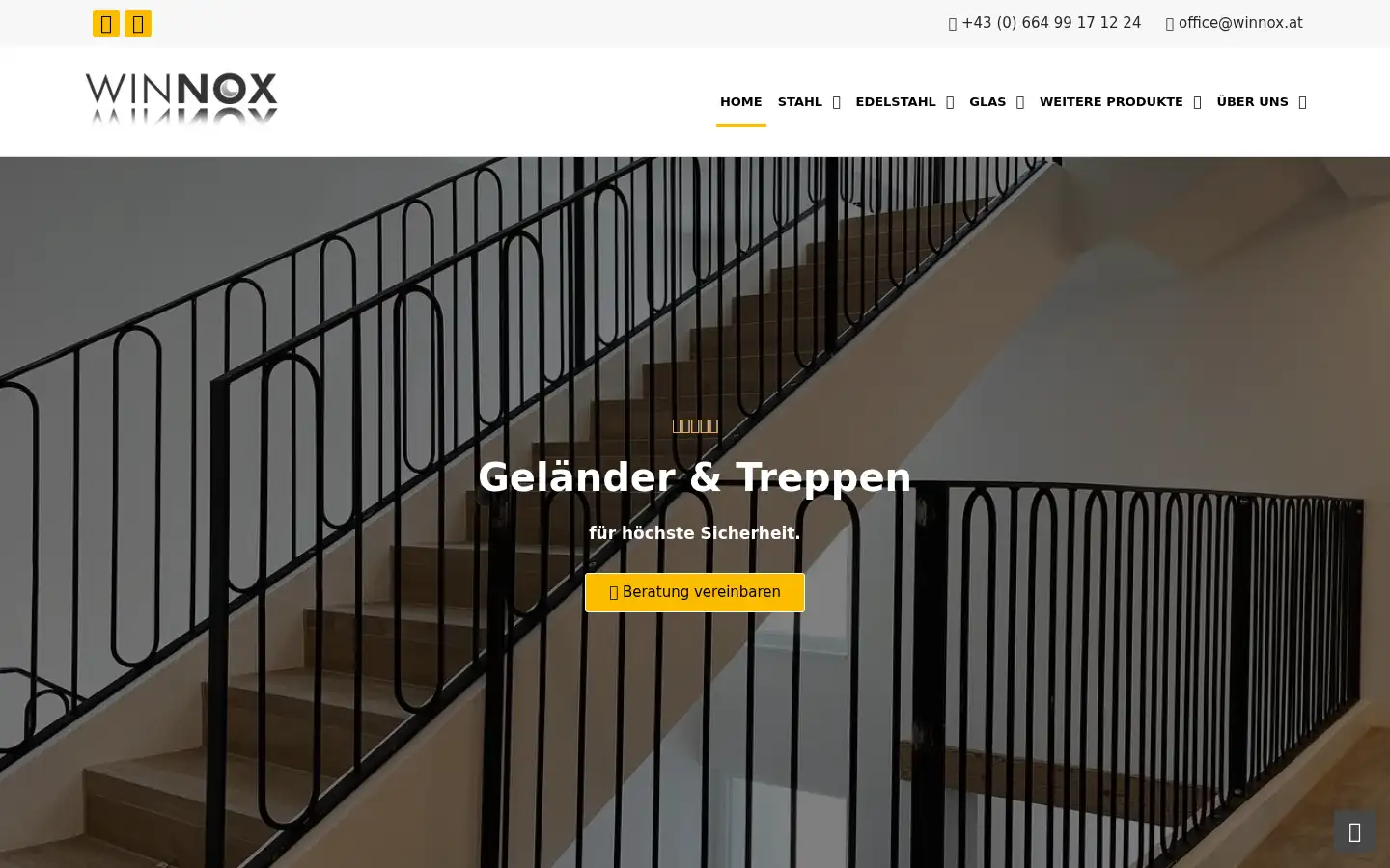 Screenshot of winnox.at