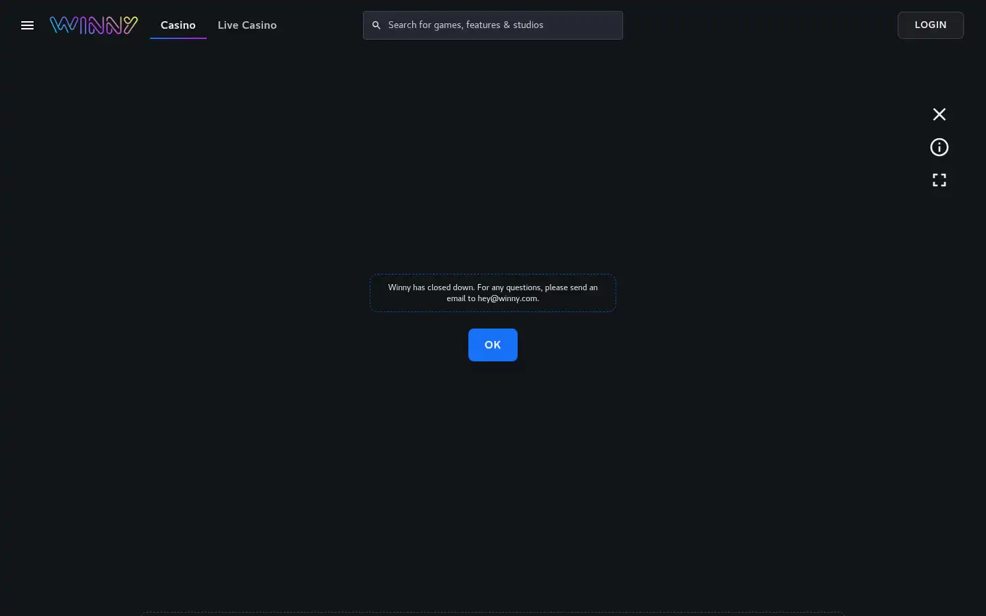 Screenshot of winny.com