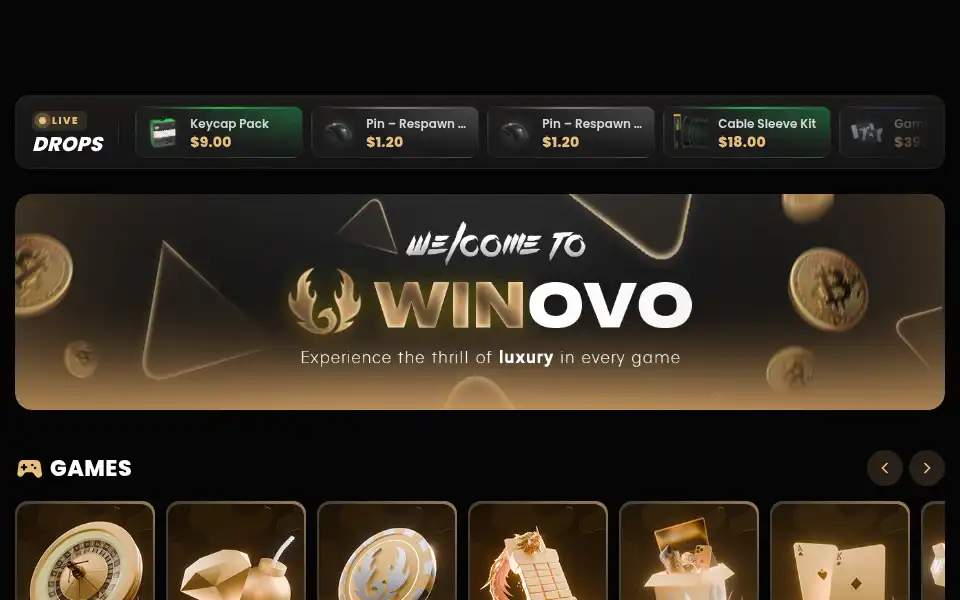 Screenshot of winovo.io