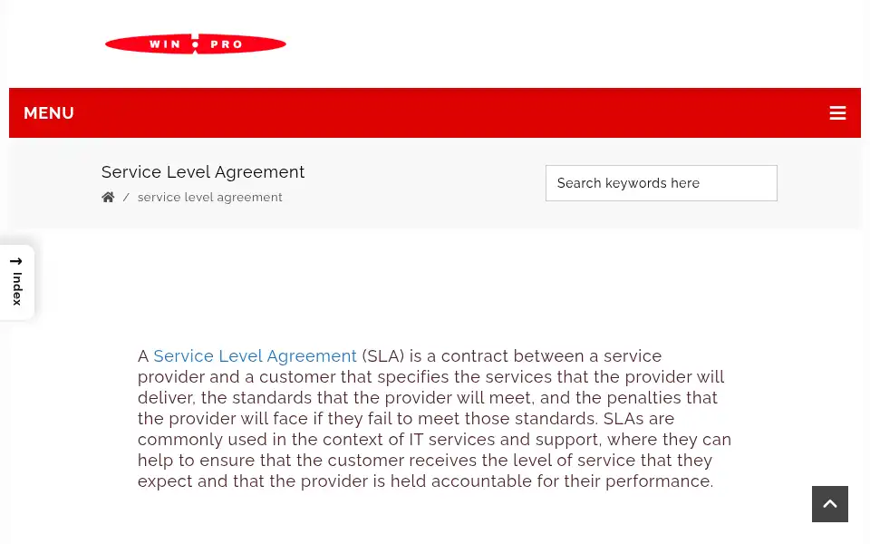 Screenshot of winpro.com.sg