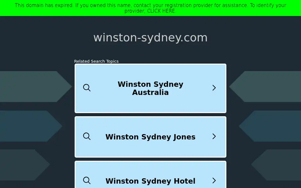 Screenshot of winston-sydney.com