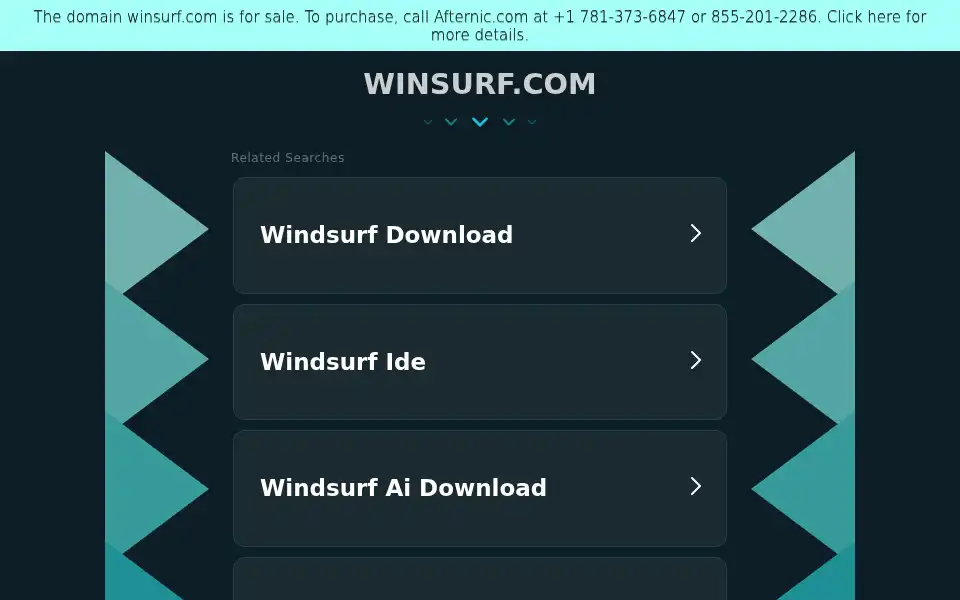 Screenshot of winsurf.com
