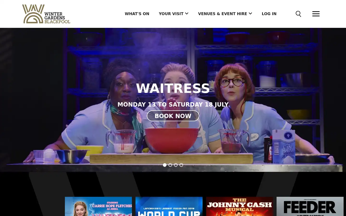 Screenshot of wintergardensblackpool.co.uk