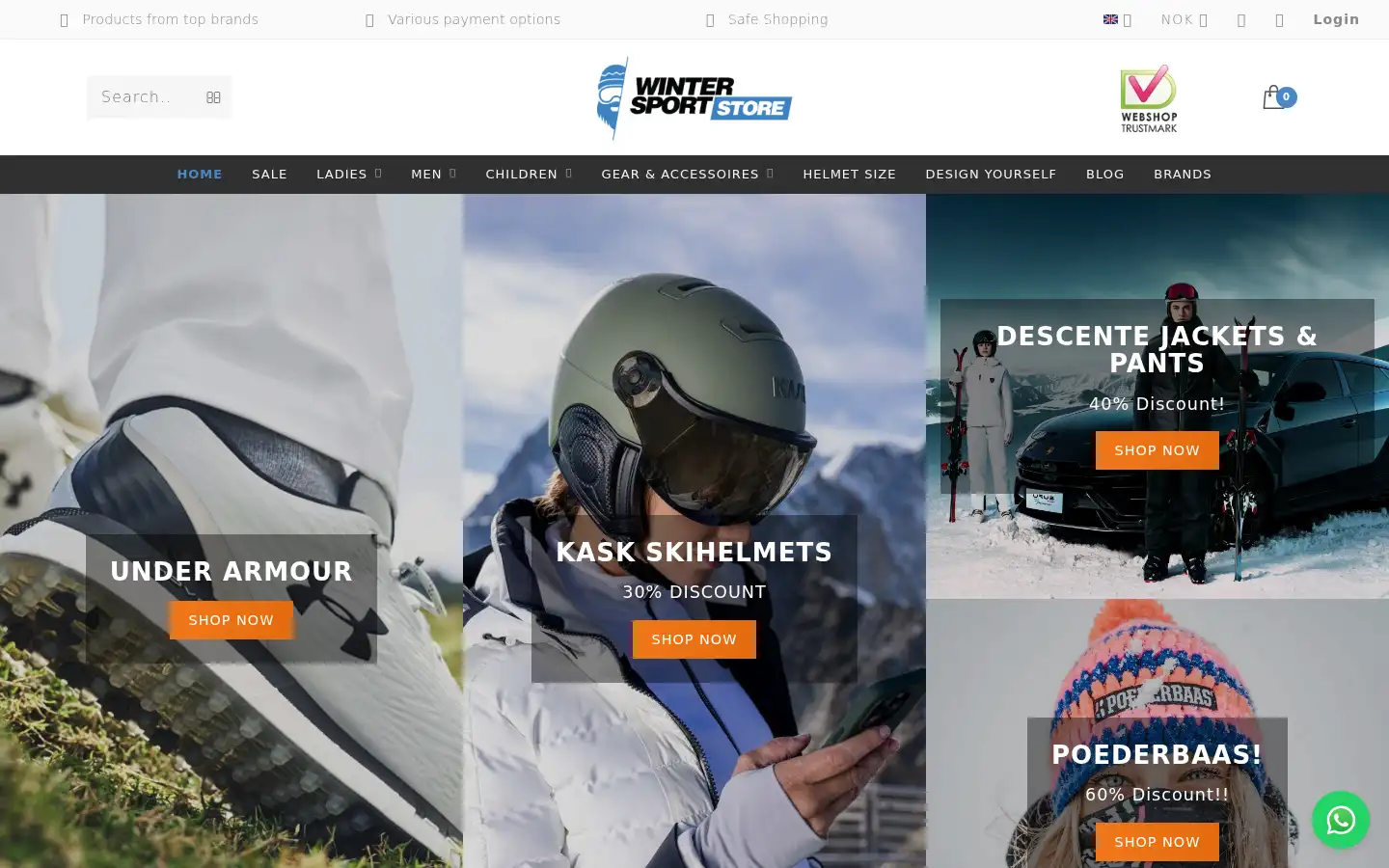 Screenshot of wintersport-store.com