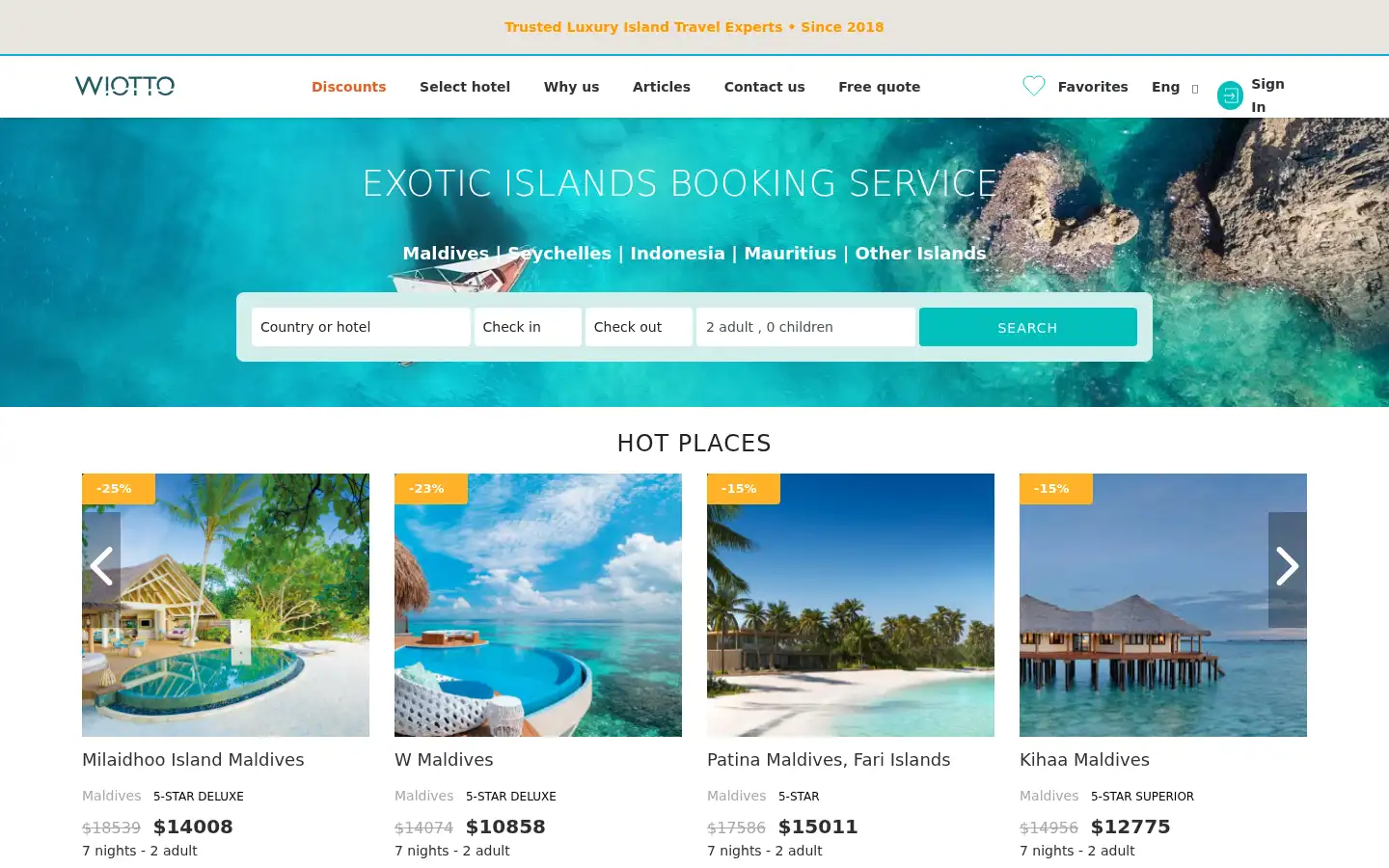Screenshot of wiotto.com