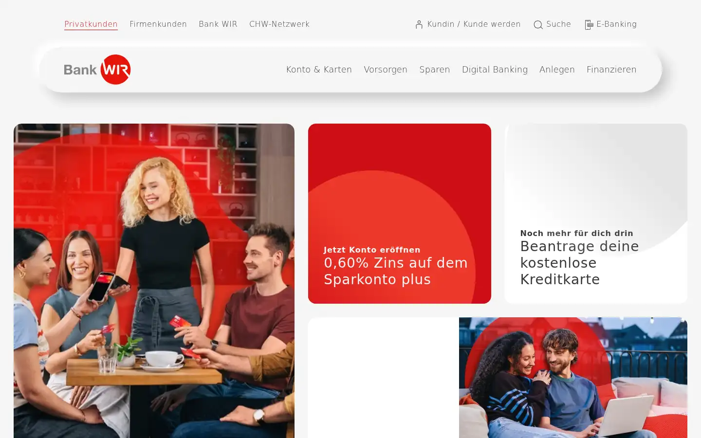 Screenshot of wir.ch